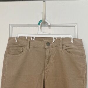 LOFT tan corduroy Modern Skinny